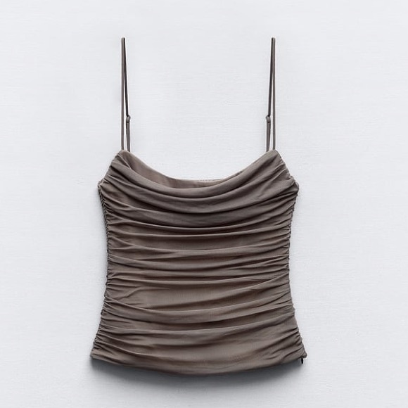 Zara Draped‎ Tulle Top - Picture 9 of 15